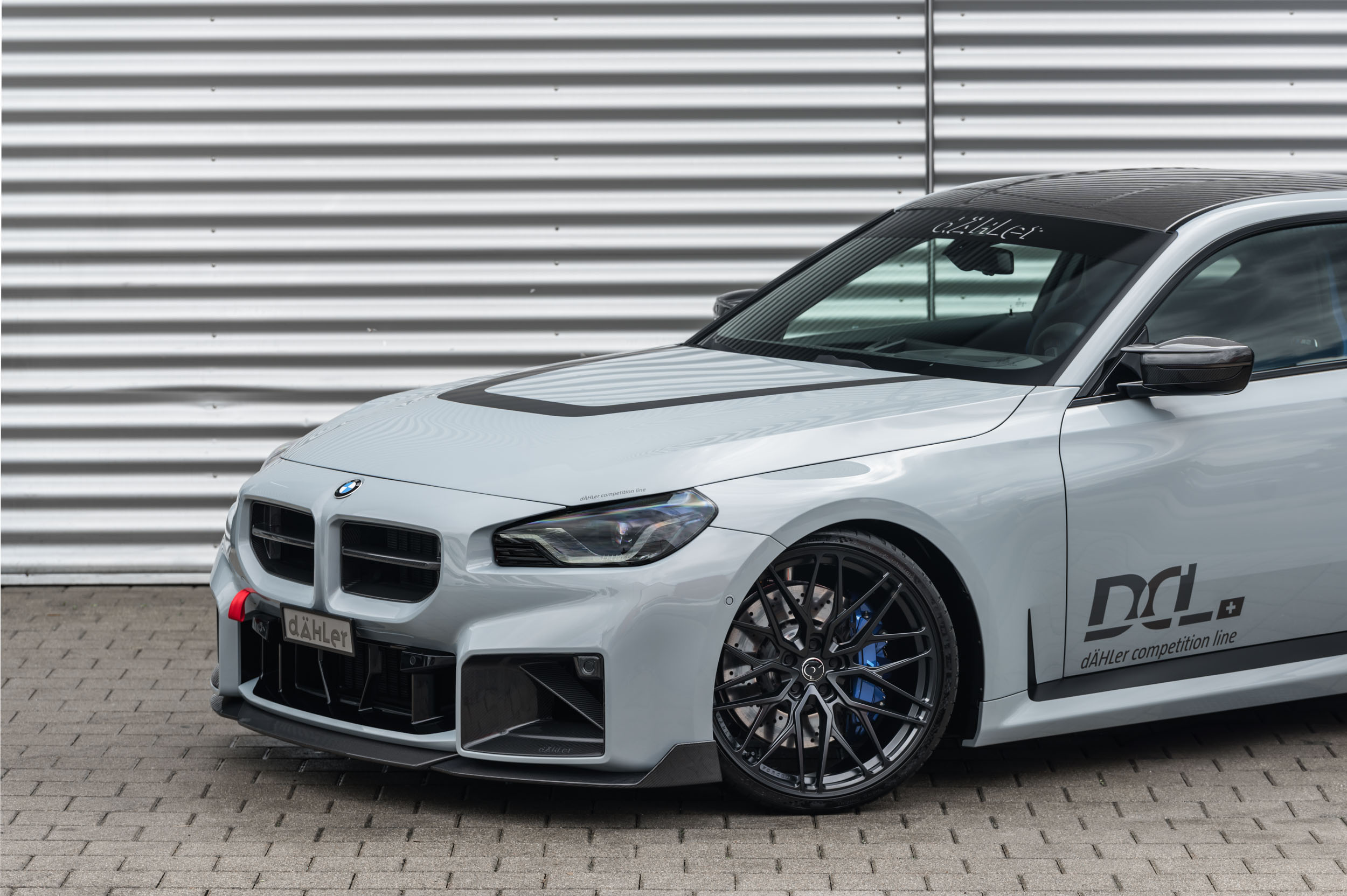 BMW M2 G87 tuning, exhaust system, engine tune, forged wheels, front spoiler, carbon splitter, valve controller, dähler